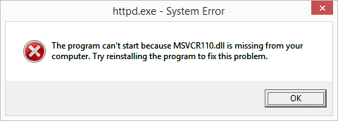 How to Fix error the program can't start because mfc110u.dll is missing