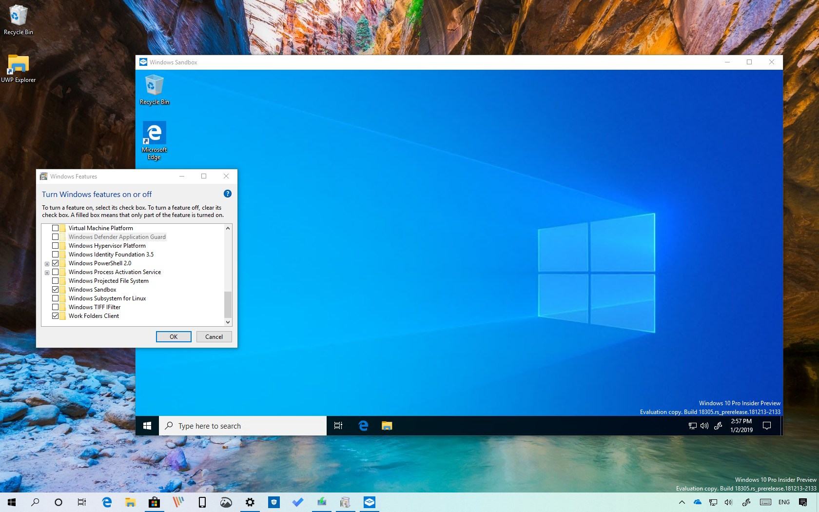 Safe way to launch unreliable software on Windows 10