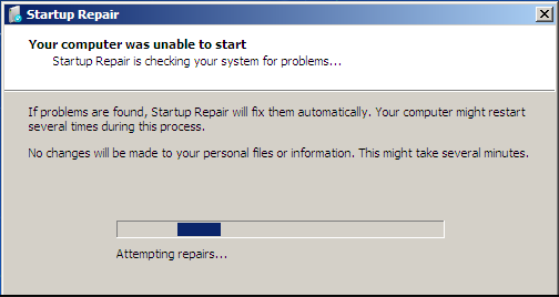 Fix your computer problem was unable to start