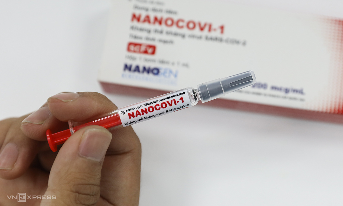 Covid-19 vaccine named Nanocovax is researched and produced by Nanogen Company.  Photo: Quynh Tran.