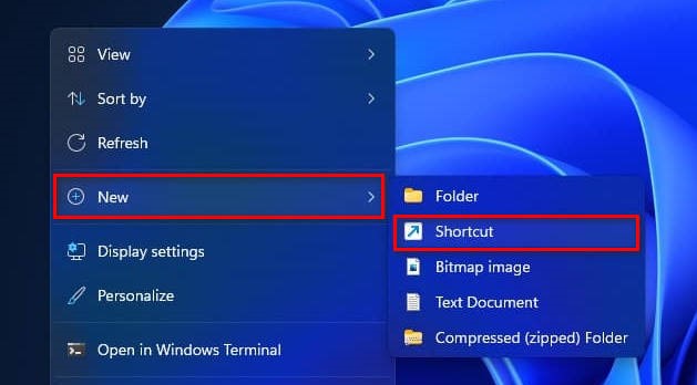 Set shutdown timer Windows 11 with shortcut