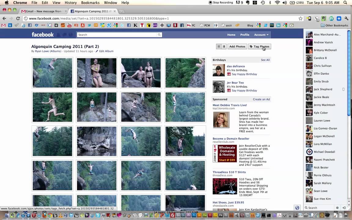 How to tag someone in a Facebook album