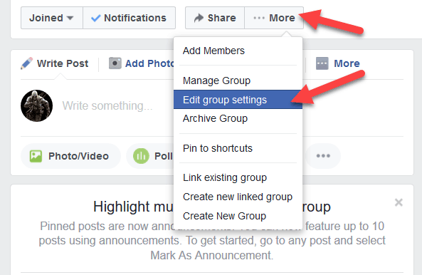 Facebook stop allow share post on closed group and secret group Facebook