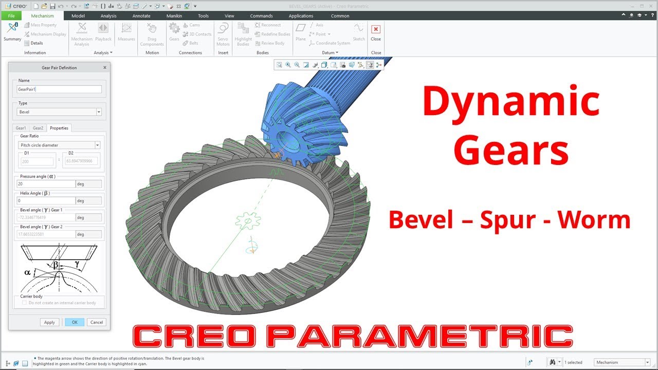Creo Parametric dynamic