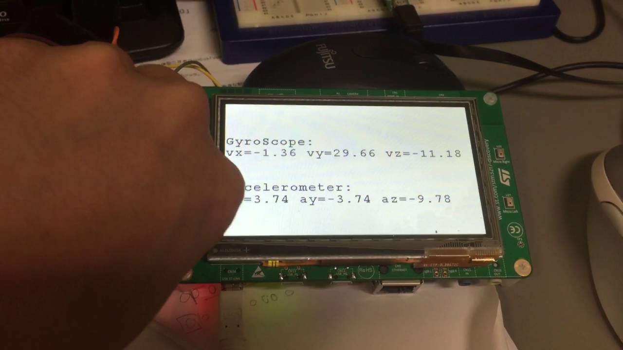 Disco get data from IMU LSM9DS1 (SPI interface)