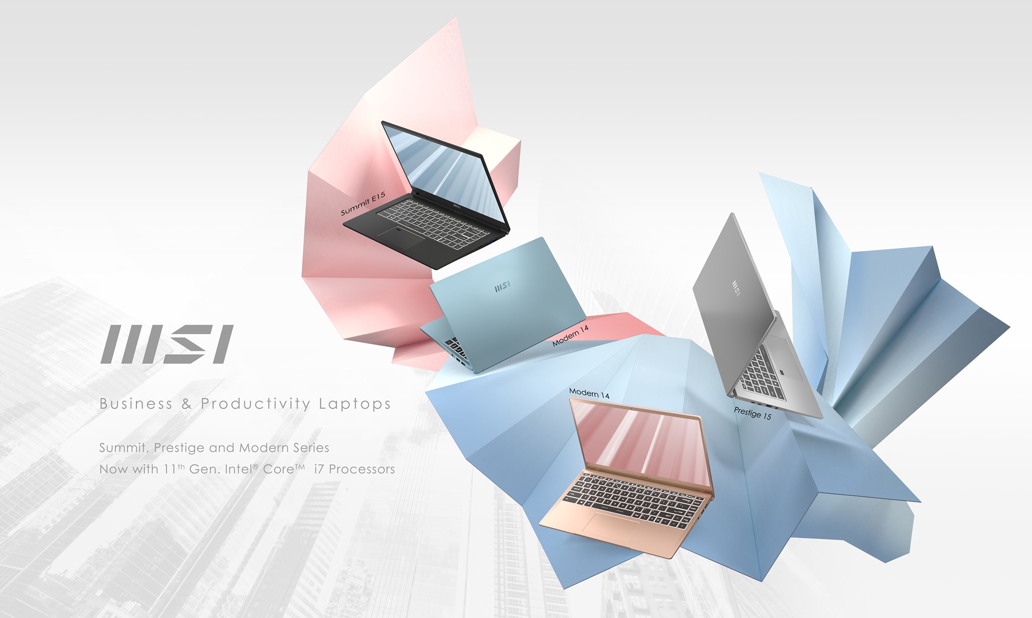 MSI launches high-end office laptops with chip gen 11th