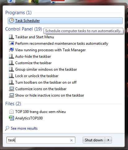 Use Task Scheduler