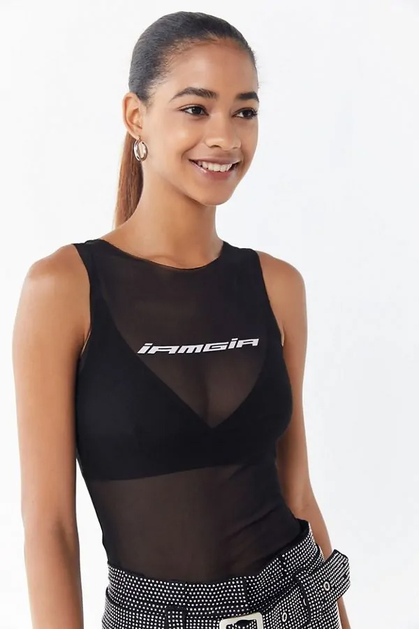 Sheer or Mesh Tank Tops