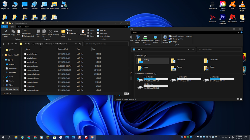 copy the icon library into the same folder