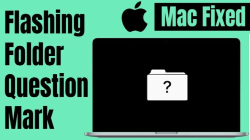 How to fix flashing folder with question mark on Mac without CD