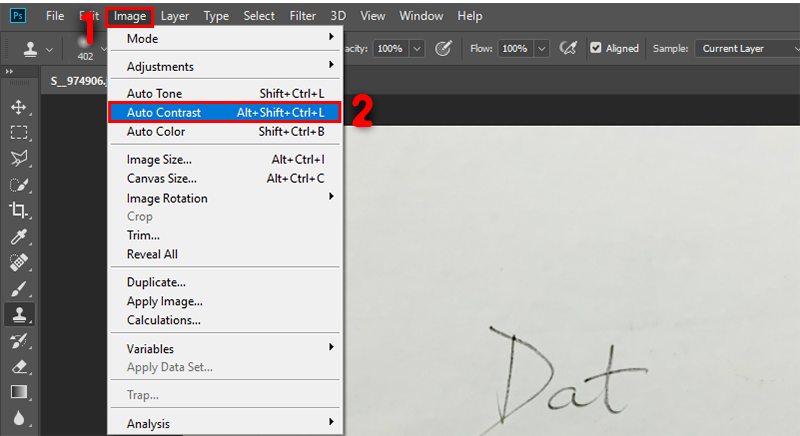 Select Auto contrast