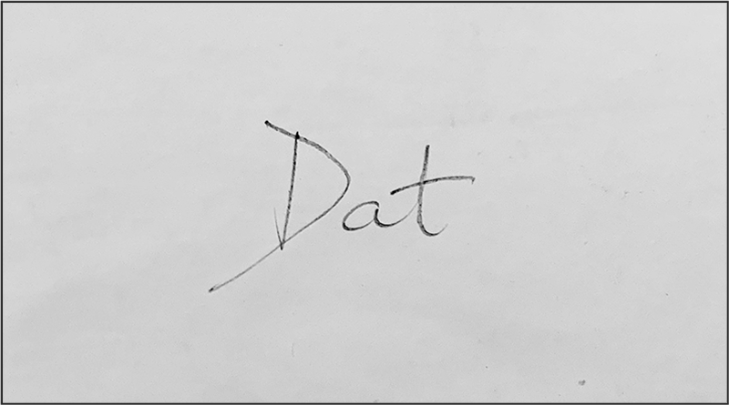 Sign on a blank sheet of paper