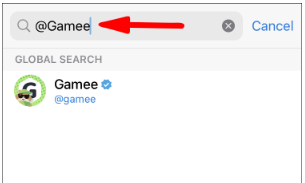 Type in the name of the bot