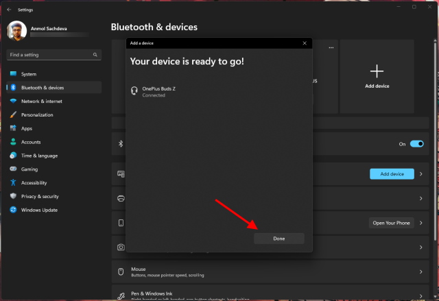 start using your Bluetooth device